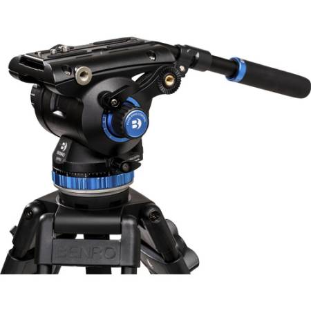 Benro A673TMBS8PRO - zestaw, statyw aluminiowy, 3-sekcyjny, 72-160cm, głowica video, udźwig 8kg_Głowica video_3